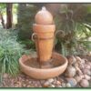 Acorn Sphere Water Feature & Welded Stand