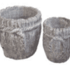 Rope Round Concrete Pot