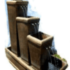 Rectangular 3 Fall Fountain