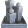 Mega Three Vase Fountain with Balls